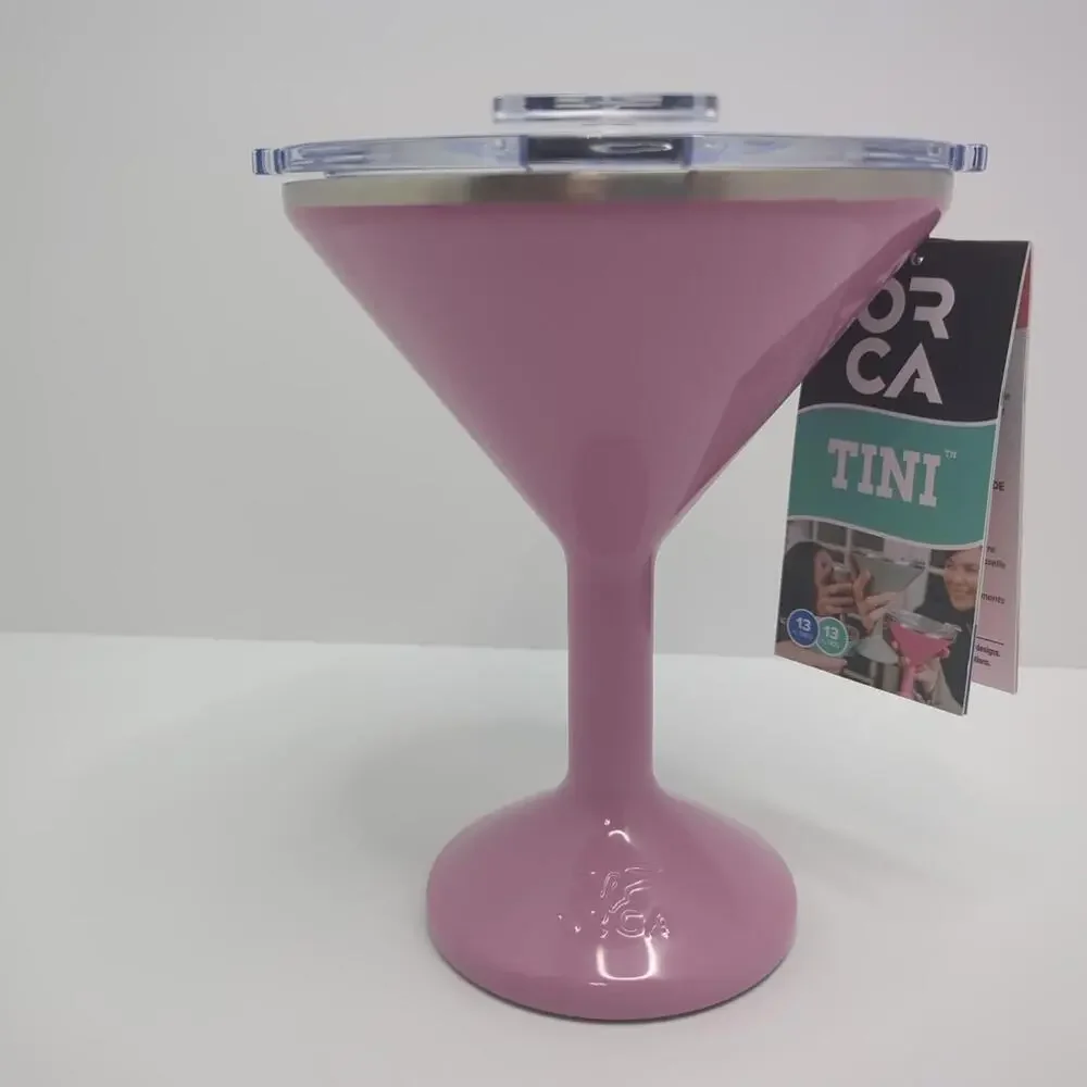 ORCA Tini 13oz Dusty Rose Stainless Steel Martini Vacuum Insulated Double Wall